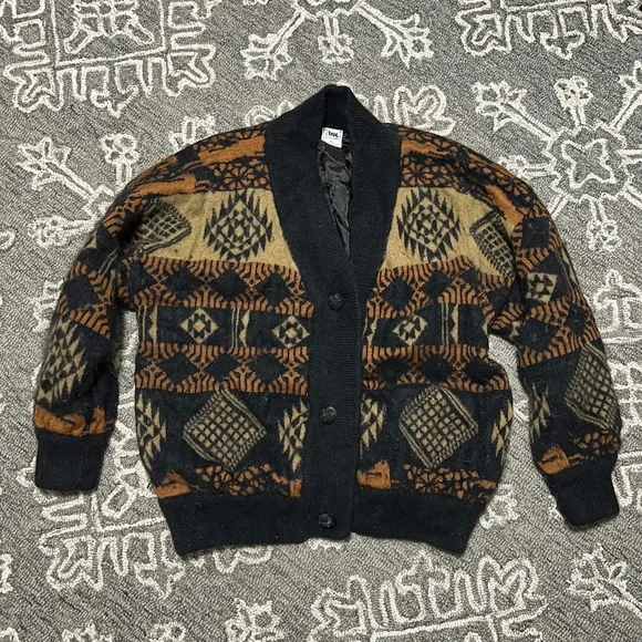 Vintage Sweaters Vintage Tribal Print Cardigan Poshmark
